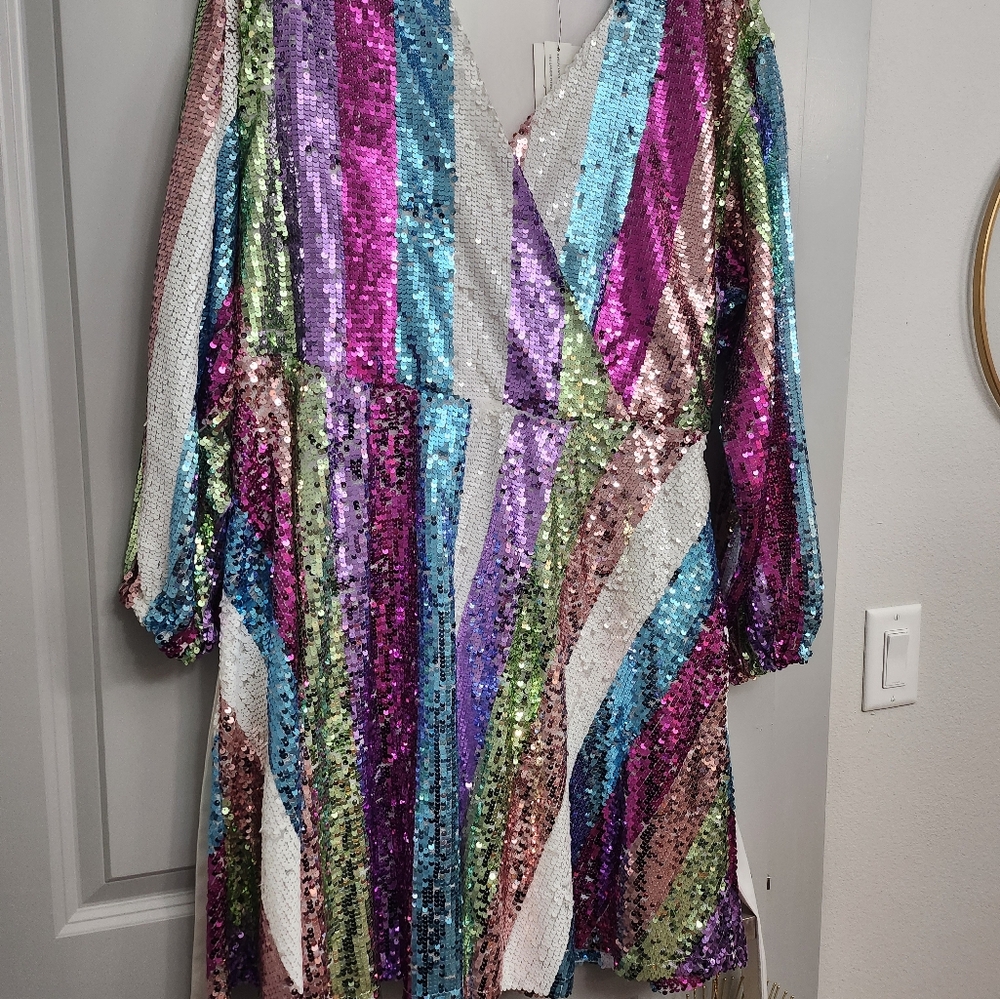 Eloquii sequin mini dress- Size 16